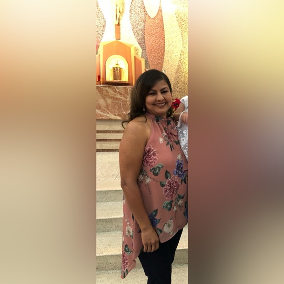 Sweet Pea for New York & Company Floral by Stacy Frati Sleeveless Tip - XL - Picture 4 of 7